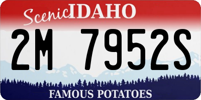 ID license plate 2M7952S