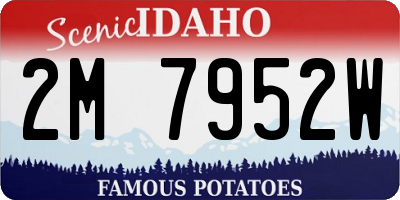 ID license plate 2M7952W
