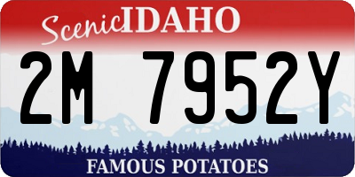 ID license plate 2M7952Y