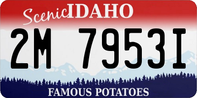 ID license plate 2M7953I