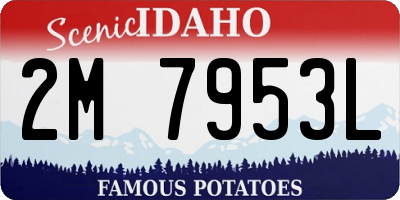 ID license plate 2M7953L