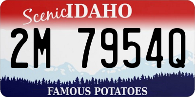 ID license plate 2M7954Q
