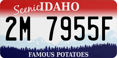 ID license plate 2M7955F