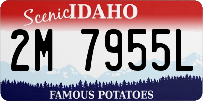 ID license plate 2M7955L