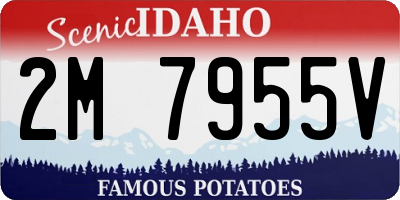 ID license plate 2M7955V