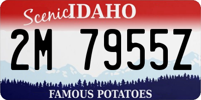 ID license plate 2M7955Z
