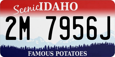 ID license plate 2M7956J