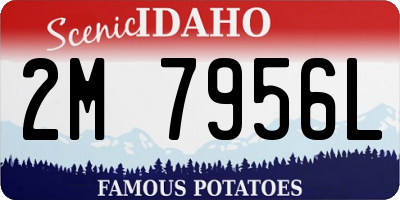 ID license plate 2M7956L