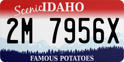 ID license plate 2M7956X