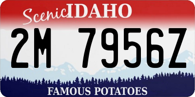 ID license plate 2M7956Z