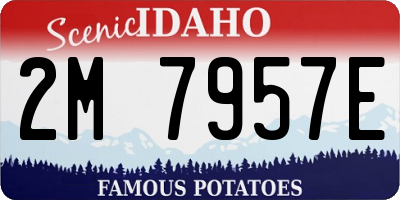 ID license plate 2M7957E