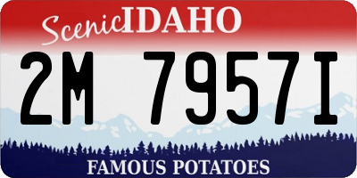 ID license plate 2M7957I