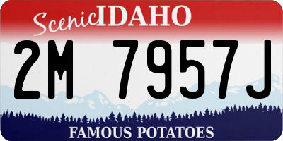 ID license plate 2M7957J
