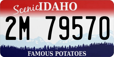 ID license plate 2M7957O