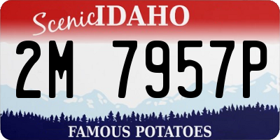 ID license plate 2M7957P