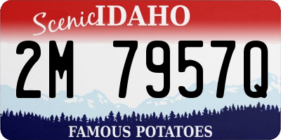 ID license plate 2M7957Q