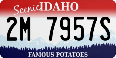 ID license plate 2M7957S