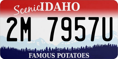 ID license plate 2M7957U