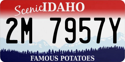 ID license plate 2M7957Y
