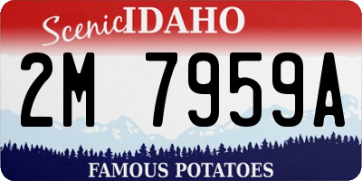 ID license plate 2M7959A