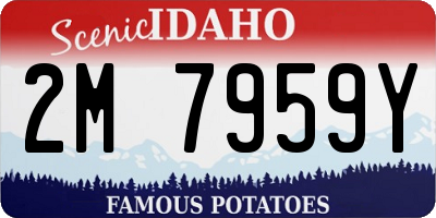 ID license plate 2M7959Y