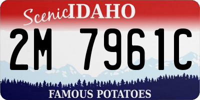 ID license plate 2M7961C