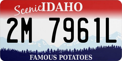 ID license plate 2M7961L