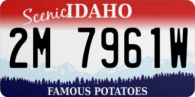 ID license plate 2M7961W