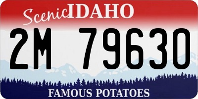 ID license plate 2M7963O
