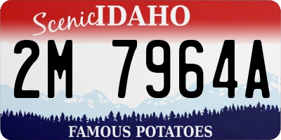 ID license plate 2M7964A