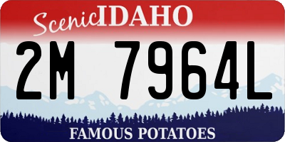 ID license plate 2M7964L