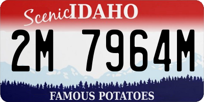 ID license plate 2M7964M