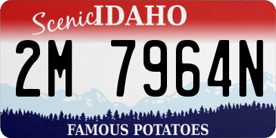 ID license plate 2M7964N
