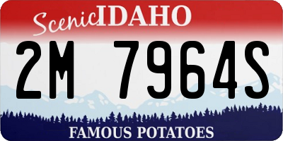 ID license plate 2M7964S