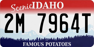 ID license plate 2M7964T