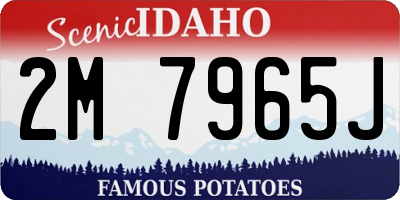 ID license plate 2M7965J