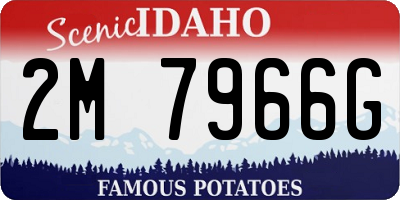 ID license plate 2M7966G