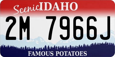 ID license plate 2M7966J