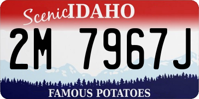 ID license plate 2M7967J