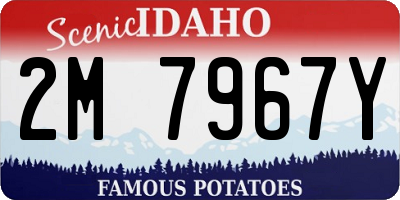 ID license plate 2M7967Y