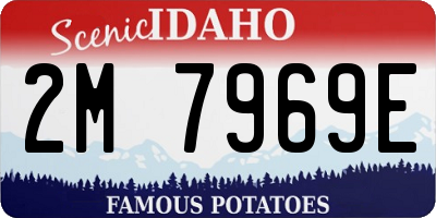 ID license plate 2M7969E