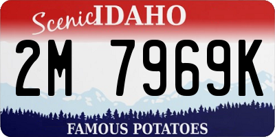 ID license plate 2M7969K