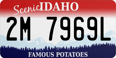 ID license plate 2M7969L