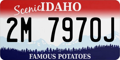 ID license plate 2M7970J