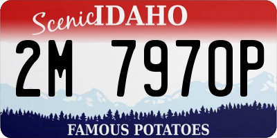 ID license plate 2M7970P