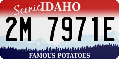 ID license plate 2M7971E