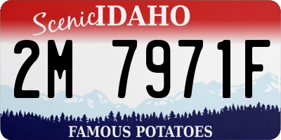 ID license plate 2M7971F