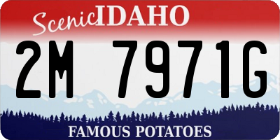 ID license plate 2M7971G