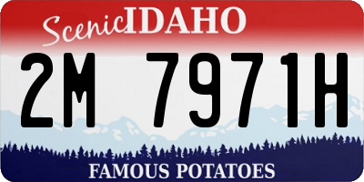 ID license plate 2M7971H