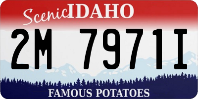 ID license plate 2M7971I